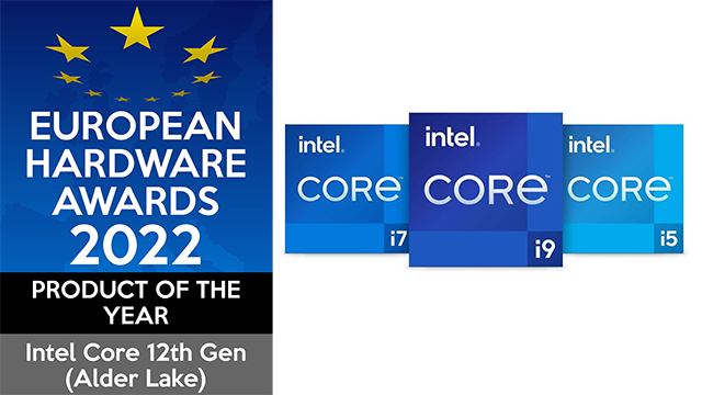 Intel a categoria CEL MAI CPU la Premiile Europene Hardware 2022